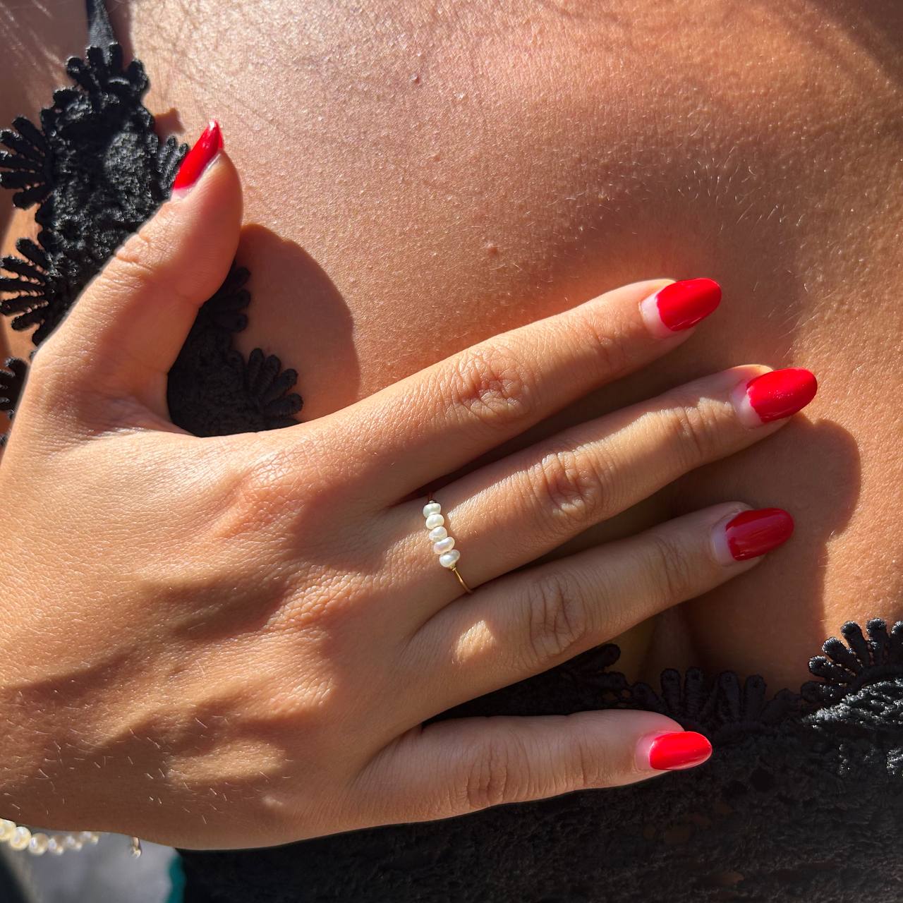Anello perline