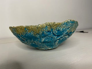 Ciotola Oro-Azzurro